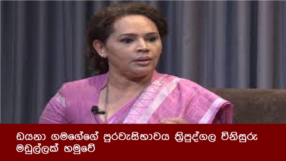 ඩයනා ගමගේගේ පුරවැසිභාවය ත්‍රිපුද්ගල විනිසුරු මඩුල්ලක් හමුවේ