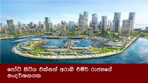 පෝට් සිටිය එක්සත් අරාබි එමීර් රාජ්‍යයේ සංදර්ශනයක