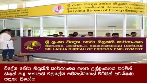 විදේශ සේවා නියුක්ති කාර්යාංශය පනත උල්ලංඝනය කරමින් නිකුත් කළ සභාපති චක්‍රලේඛ සම්බන්ධයෙන් විධිමත් පරීක්ෂණ සඳහා නියෝග